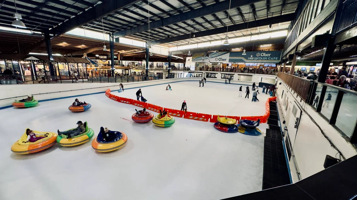 Ober Gatlinburg aerial tramway ascending the mountain